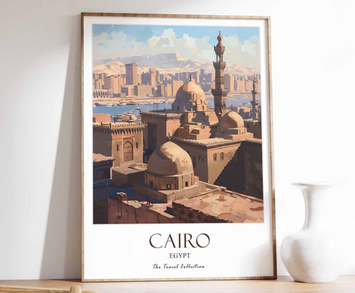2_Cairo Print, Cairo Travel Poster, Middle East Travel Print, Islamic Decor, Gif