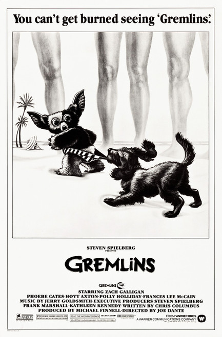 Gremlins (1984)_3 Movie Film Poster Canvas iconic design