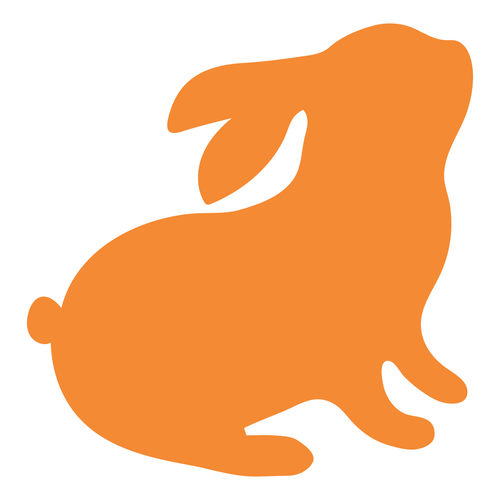 Bunny-rabbit-outline_2 Poster Canvas Movie Film Print A0 A1 A2 A3 A4 A5 A6 Art W