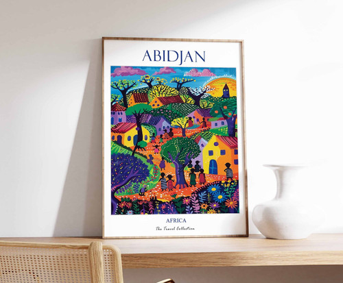 4_Abidjan Print, Abidjan Travel Poster, Abidjan Travel Print, Islamic Decor, Gif