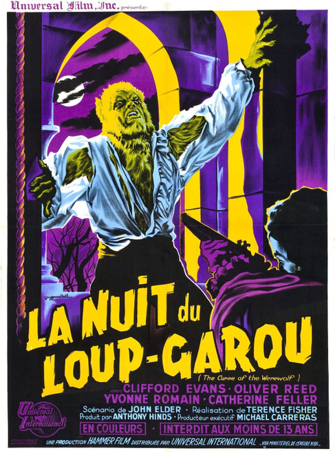 Curse Of Werewolf 05 Poster Canvas Print Art Painting Decor Reprint wall A0 A1 A