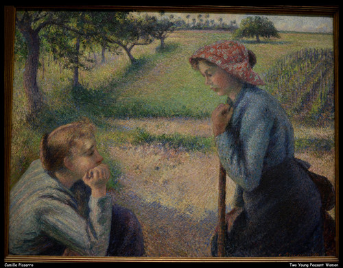 camille-pissarro---two-young-peasant-women--jpb_28972049593_o(1) Poster Canvas M