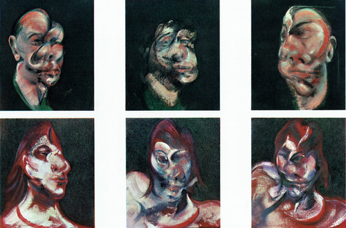 Francis Bacon - Study for three heads Poster Canvas Movie Film Print A0 A1 A2 A3