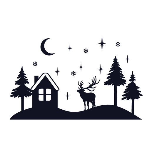 Winter-Scene-04 Poster Canvas Movie Film Print A0 A1 A2 A3 A4 A5 A6 Art Wall Dec