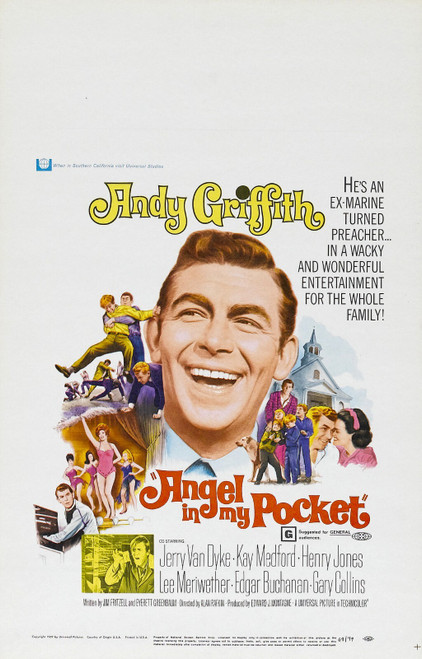 Angel in My Pocket (1969)_1 Movie Film Poster Canvas iconic design