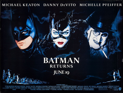 batman-returns 1 Poster Canvas Movie Film Print A0 A1 A2 A3 A4 A5 A6 Art Wall De