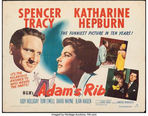 ADAM'S RIB (1949) 5 Poster Canvas Movie Film Print A0 A1 A2 A3 A4 A5 A6 Art Wall