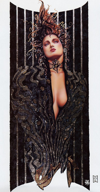 vintage art - cheesecake collection 3 - ma olivia - night stalker Poster Canvas