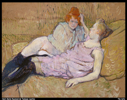 henri-marie-raymond-de-toulouse-lautrec---the-sofa_11141811294_o(1) Poster Canva