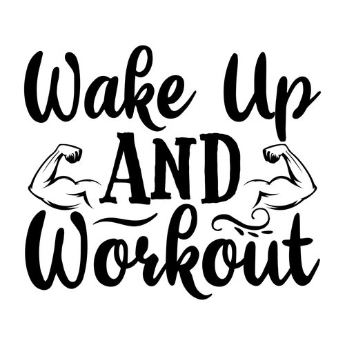 3.-Wake-Up-And-Workout Poster Canvas Movie Film Print A0 A1 A2 A3 A4 A5 A6 Art W