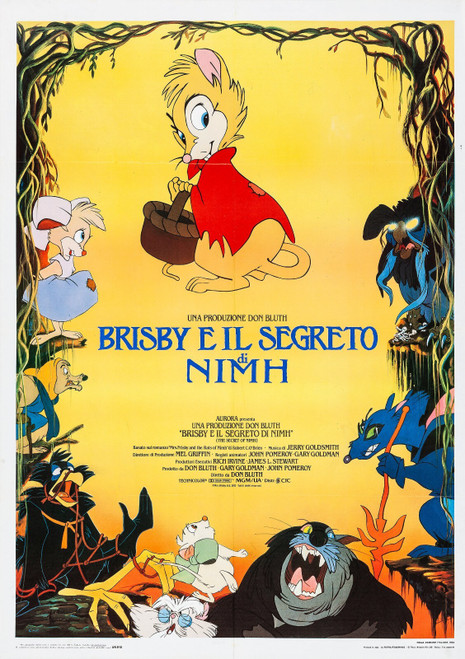 The Secret of NIMH (1982)_4 Poster Canvas Movie Film Print A0 A1 A2 A3 A4 A5 A6