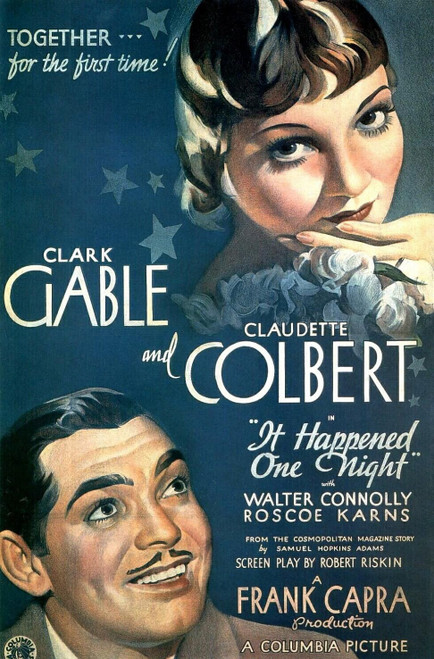 IT HAPPENED ONE NIGHT (1934) 3 Poster Canvas Movie Film Print A0 A1 A2 A3 A4 A5