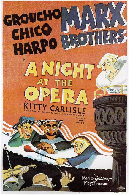 A Night At The O- French- Poster (A0-A4) Film Movie Picture Art Wall Decor Actor