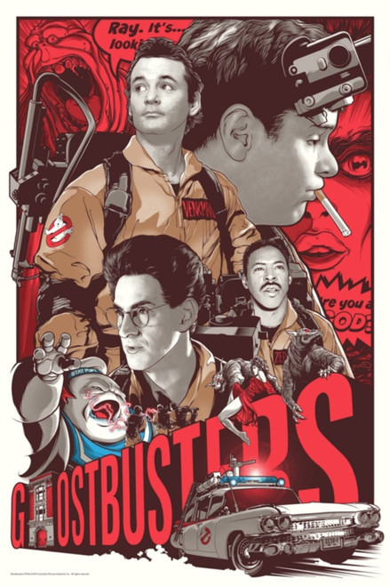 ghostbusters Poster Canvas Movie Film Print A0 A1 A2 A3 A4 A5 A6 Art Wall Decora