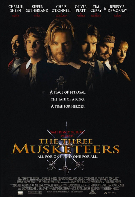 The Three Musketeers (1993)_0 Poster Canvas Movie Film Print A0 A1 A2 A3 A4 A5 A