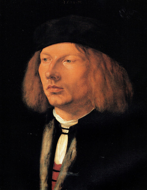 Durer- Portrait of Brkard von Speyer- 1506 Poster Canvas Print Art Painting Deco