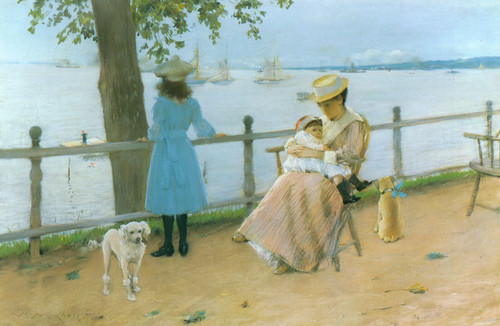 William Merritt Chase - Gravesend Bay-1888 Poster Canvas Movie Film Print A0 A1