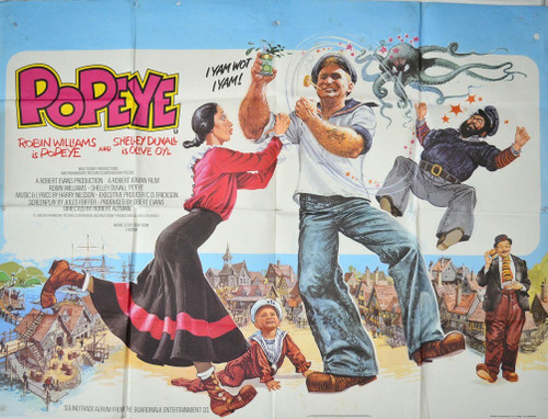 Popeye (1980)_3 Poster Canvas Movie Film Print A0 A1 A2 A3 A4 A5 A6 Art Wall Dec