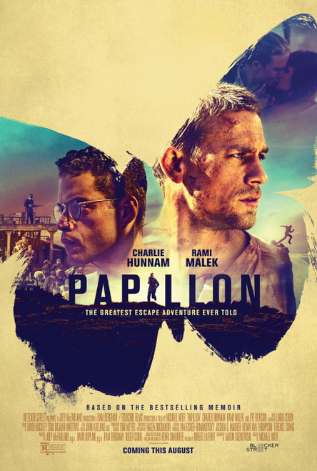 Papillon (2018)_1 Poster Canvas Movie Film Print A0 A1 A2 A3 A4 A5 A6 Art Wall D