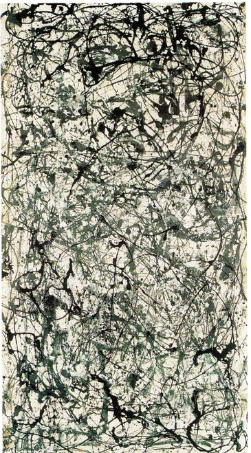 Black and white nr 26a-Pollock 1948 Poster Canvas Movie Film Print A0 A1 A2 A3 A