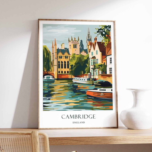 9_Cambridge Poster, England Poster, European Poster, Cambridge University Poster