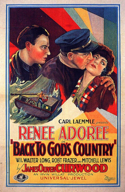 Back to God_s Country (1927)_0 Movie Film Poster Canvas iconic design