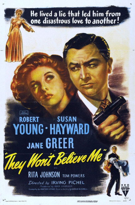 They Won_t Believe Me (1947)_1 Poster Canvas Movie Film Print A0 A1 A2 A3 A4 A5