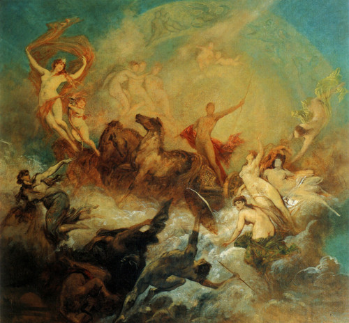 makart_hans_der_sieg_des_lichts_uber_die_finsternis big Poster Canvas Print Art