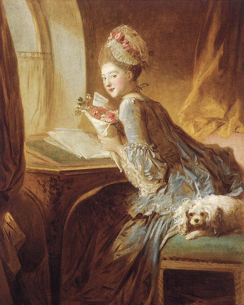 Fragonard_The_Love_Letter Poster Canvas Movie Film Print A0 A1 A2 A3 A4 A5 A6 Ar