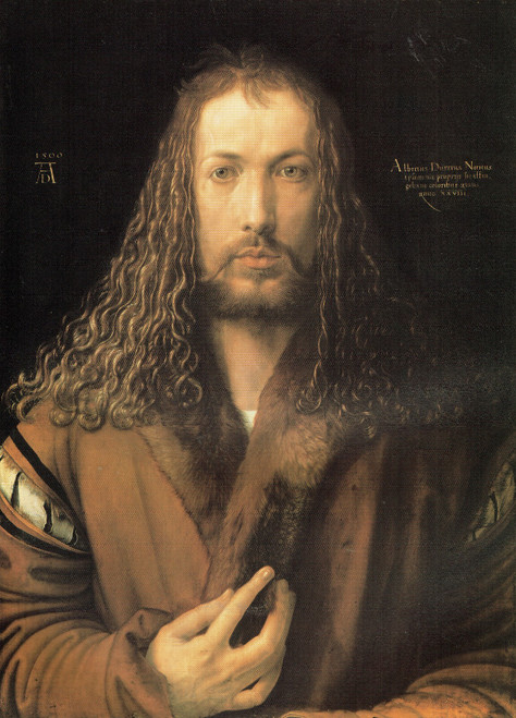 Durer- Self- Portrait at 28- 1500 Poster Canvas Movie Film Print A0 A1 A2 A3 A4