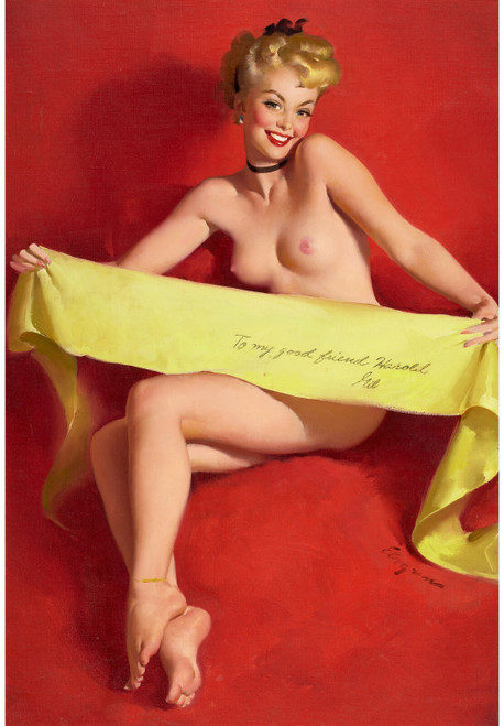 Gil Elvgren - Pinup Girl - Cee Bee to Hold Fascinating Figures 1953 Poster Canva
