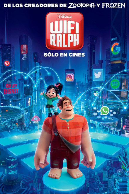 Ralph Breaks the Internet_ Wreck-It Ralph 2 (2018)_5 Poster Canvas Movie Film Pr