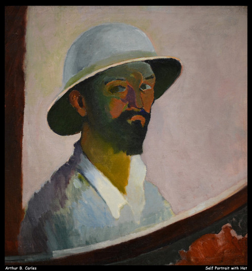 arthur-b-carles--self-portrait-with-hat--jpb_16530647645_o(1) Poster Canvas Movi