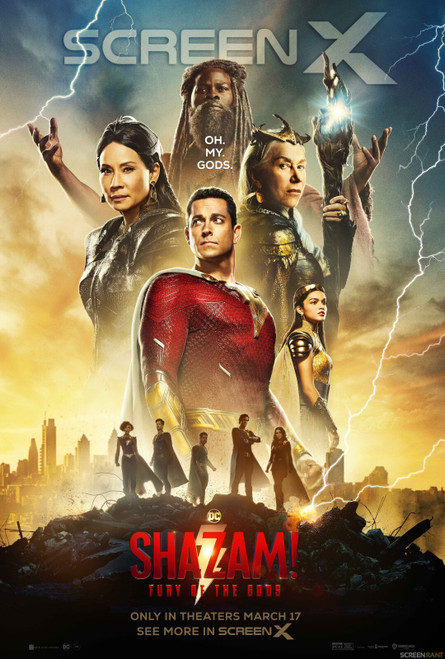 Shazam! Fury of the Gods (2023)_8 Poster Canvas Movie Film Print A0 A1 A2 A3 A4