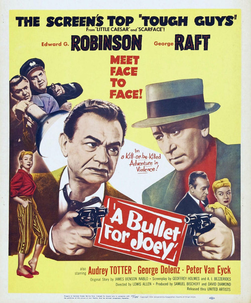 A Bullet for Joey (1955)_2 Movie Film Poster Canvas iconic design
