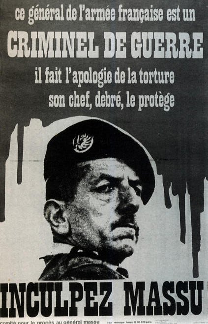 1972 LCR Inculpez Massu, Post Poster Canvas Movie Film Print A0 A1 A2 A3 A4 A5