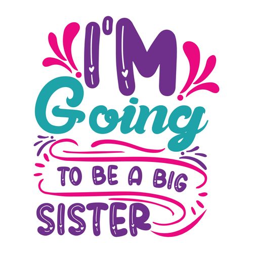 i m going to be a big sister-01 Poster Canvas Movie Film Print A0 A1 A2 A3 A4 A5