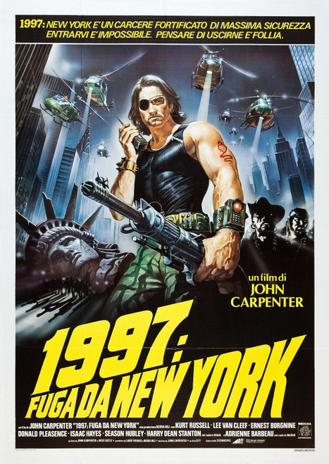 Escape from New York (1981)_3 Movie Film Poster Canvas iconic design