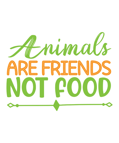 Animals Are Friends Not Food-01 (3) Poster Canvas Movie Film Print A0 A1 A2 A3 A