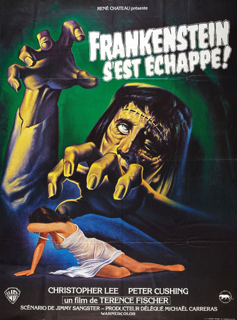 Curse Of Frankenstein 05 Poster Canvas Print Art Painting Decor Reprint wall A0