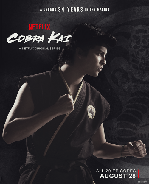 Cobra Kai set 4 Poster Canvas Movie Film Print A0 A1 A2 A3 A4 A5 A6 Art Wall Dec