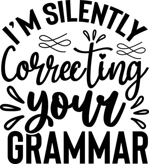 Im Silently Correcting Your Grammar Poster Canvas Movie Film Print A0 A1 A2 A3 A