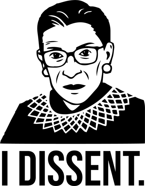 RBG_Portrait_Dissent_1 Poster Canvas Movie Film Print A0 A1 A2 A3 A4 A5 A6 Art W