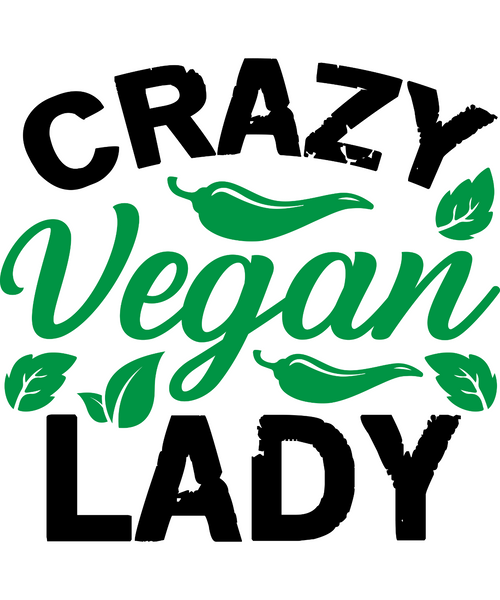 Crazy vegan lady-01 Poster Canvas Movie Film Print A0 A1 A2 A3 A4 A5 A6 Art Wall
