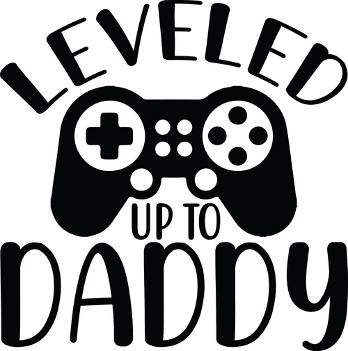 Leveled Up To Daddy (2) Poster Canvas Movie Film Print A0 A1 A2 A3 A4 A5 A6 Art