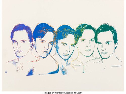 Andy Warhol (1928-1987). Miguel Bosé, 1983. Poster Canvas Print Art Painting Dec