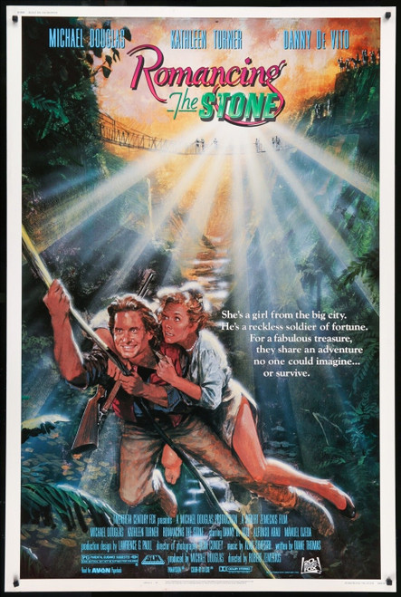 ROMANCING THE STONE (1984) 2 Poster Canvas Movie Film Print A0 A1 A2 A3 A4 A5 A6