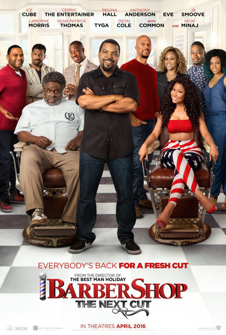 Barbershop_ The Next Cut (2016)_1 Movie Film Poster Canvas iconic design