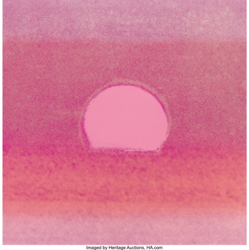ANDY WARHOL (American, 1928-1987). Sunset, (4)1972 Poster Canvas Print Art Paint