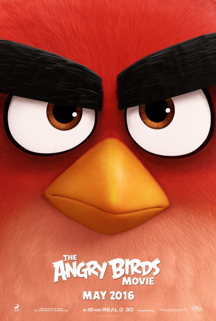 Angry Birds (2016)_1 Movie Film Poster Canvas iconic design Angry Birds (2016)_1 Movie Film Poster Canvas iconic design